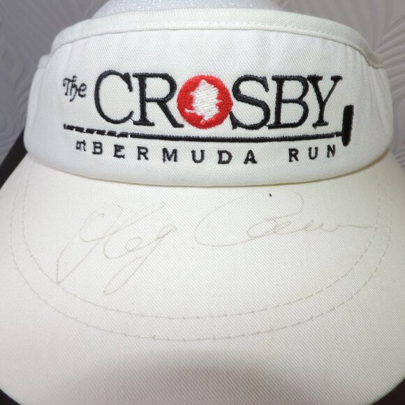 OLEG CASSINI Vintage Signed White Cloverdale Visor The CROSBY at Bermuda Run main image 11